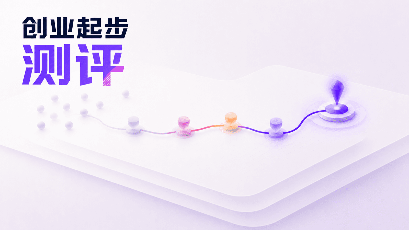 创业起步测评封面：从模糊节点汇聚为清晰起步路径